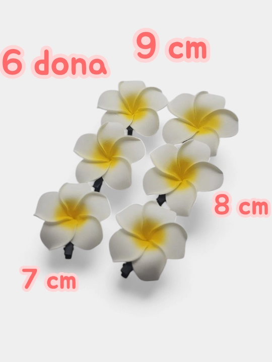 Soch qisqichi, gavayi uslubidagi gul, nevidimka, zakolka - 
