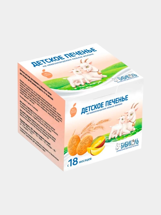 BIBIKOL bolalar pechenyesi mango bilan, 150 g, 18 oydan - 