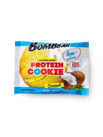 Протеиновое печенье Bombbar Protein Cookie, без сахара, 40 г — TOUCHOM-BOMBBARCOOKIE-ГОЛУБ