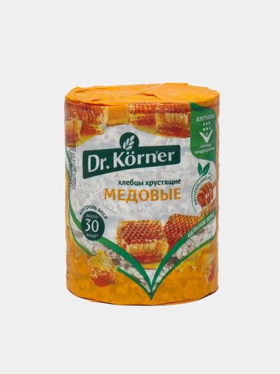 Хлебцы Dr.Korner, хрустящие злаковые, без сахара, 100 г