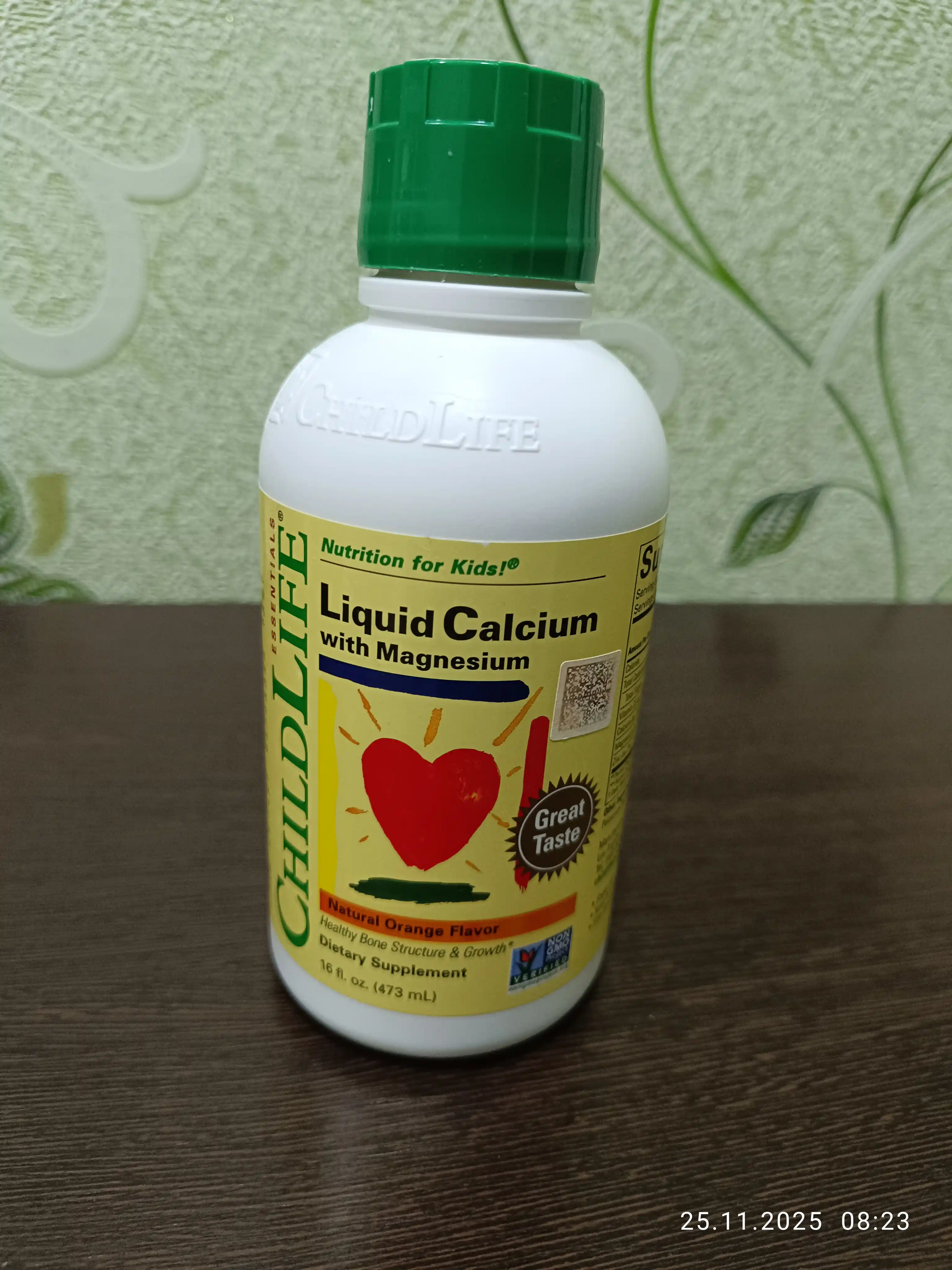 ChildLife Essentials, Suyuq Kalsiy magniy bilan, tabiiy apelsin ta'mi 473 ml