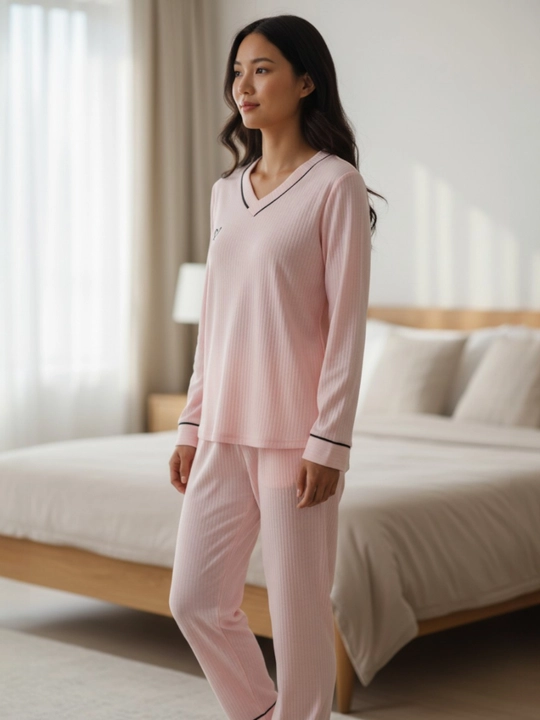 Ayollar uchun shimli pijama, bosma naqsh, uy kostyumi, o‘lchami M-XXL