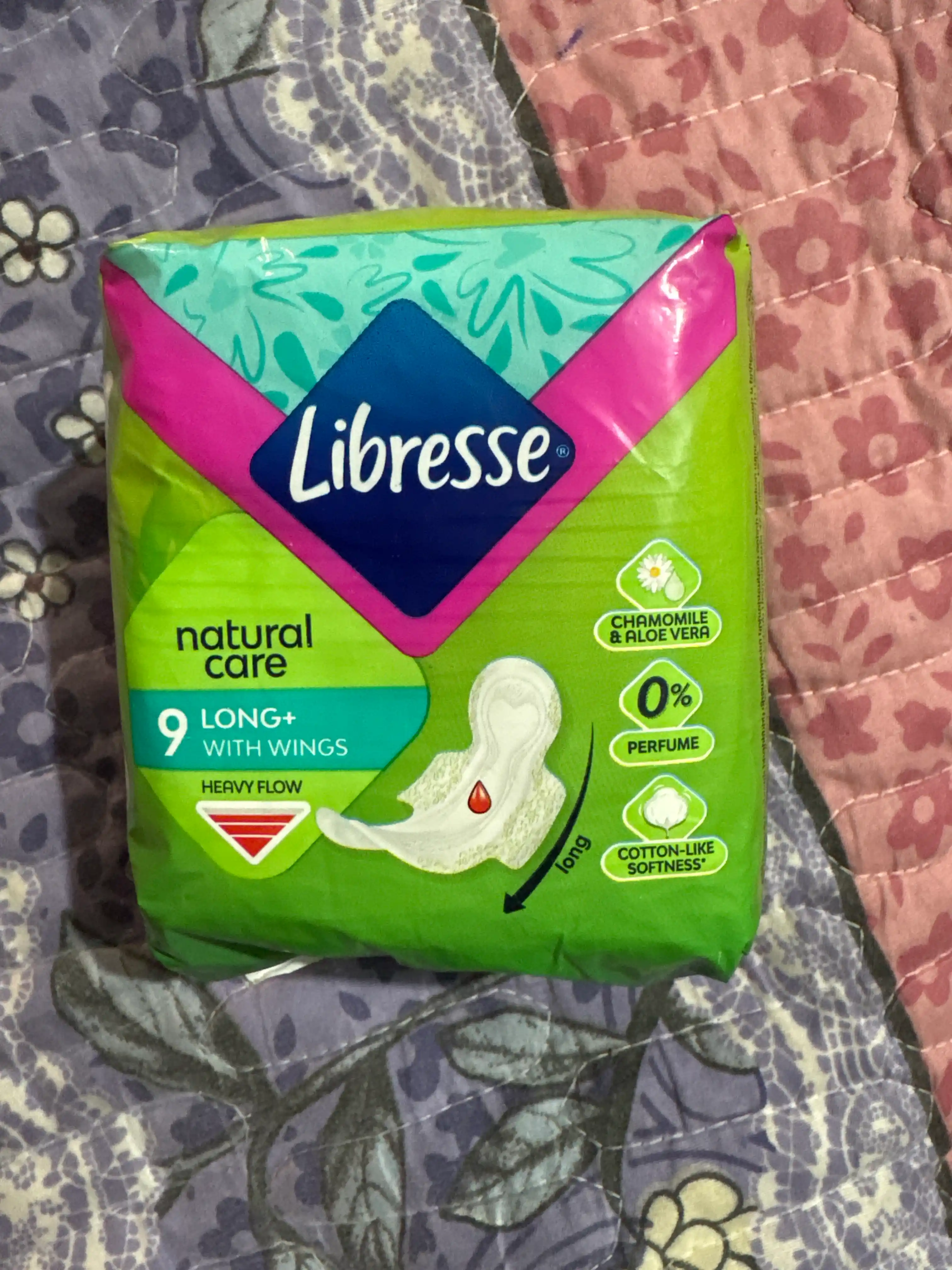Prokladkalar Libresse Natural Care Ultra Super 9 dona, 5 tomchi