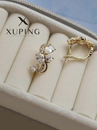 Серьги для девочек и женщин, Xuping — 1001PRT-XUPINGC-ПЕСОЧ
