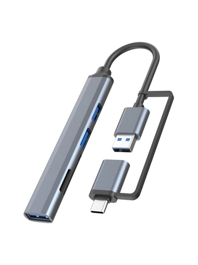 USB HUB — расширитель USB портов, быстрое подключение, универсальный адаптер для ПК и