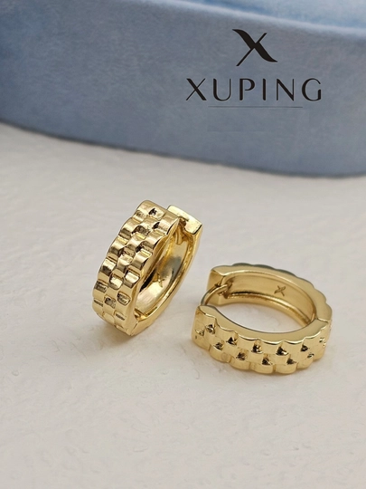 Кольцевые серьги для девочек и женщин, Xuping — 1001PRT-XUPINGK3-ОРАНЖ