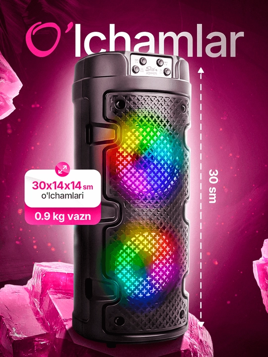 Kalonka karaoke, Bluetooth simsiz portativ dinamik, mikrofonli musiqa kalonkasi