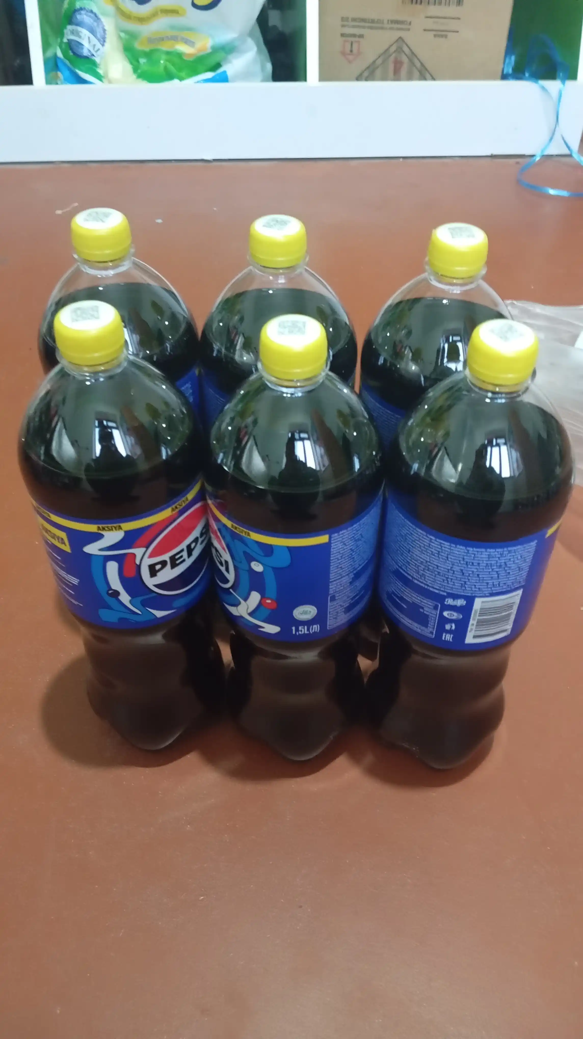 Pepsi gazli ichimligi, 1,5 l, 6 dona