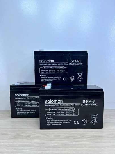 Аккумулятор Solomon 12V 8Ah