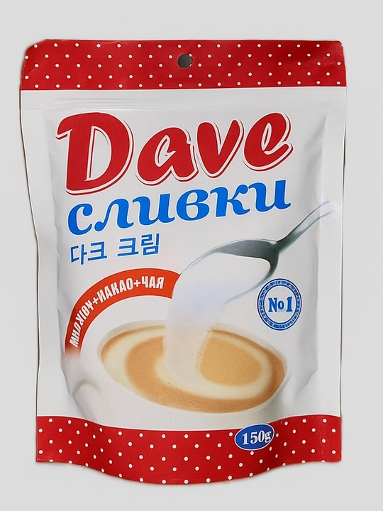 Сливки Dave растворимые, 150 г, 450 г