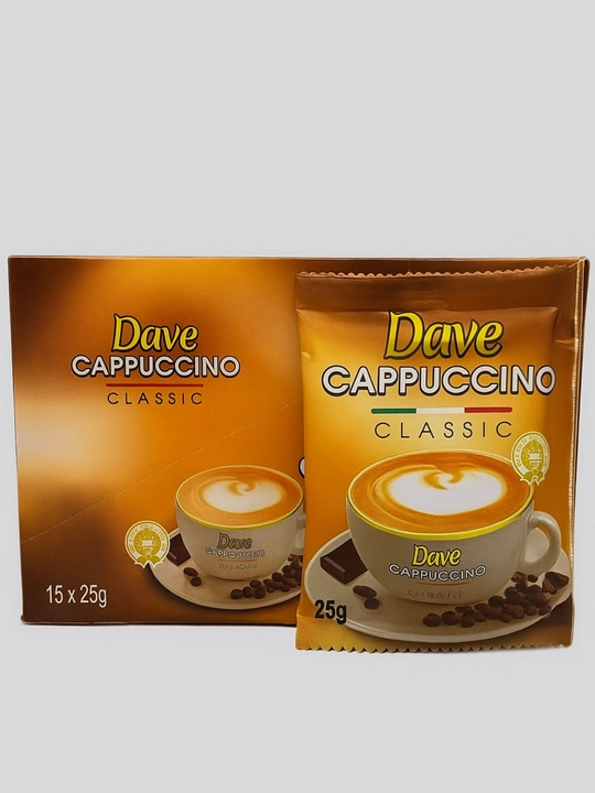 Кофе Dave Cappuccino Classic, пакетики 25 г × 15 шт - 