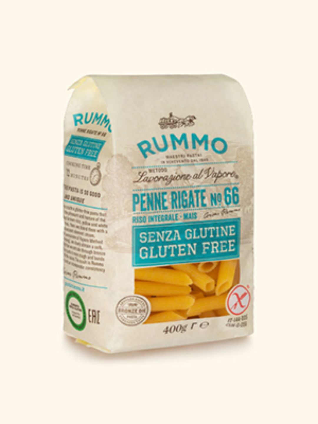 Макароны Rummo без глютена, рис и кукуруза, 400 г