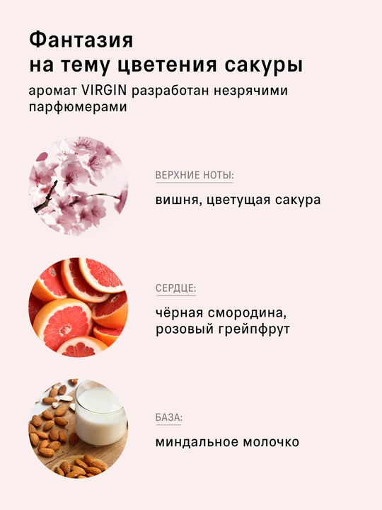 The act гель для душа ароматы: цветущей сакуры, с магнием, кокосом, набор с кремом 25й час