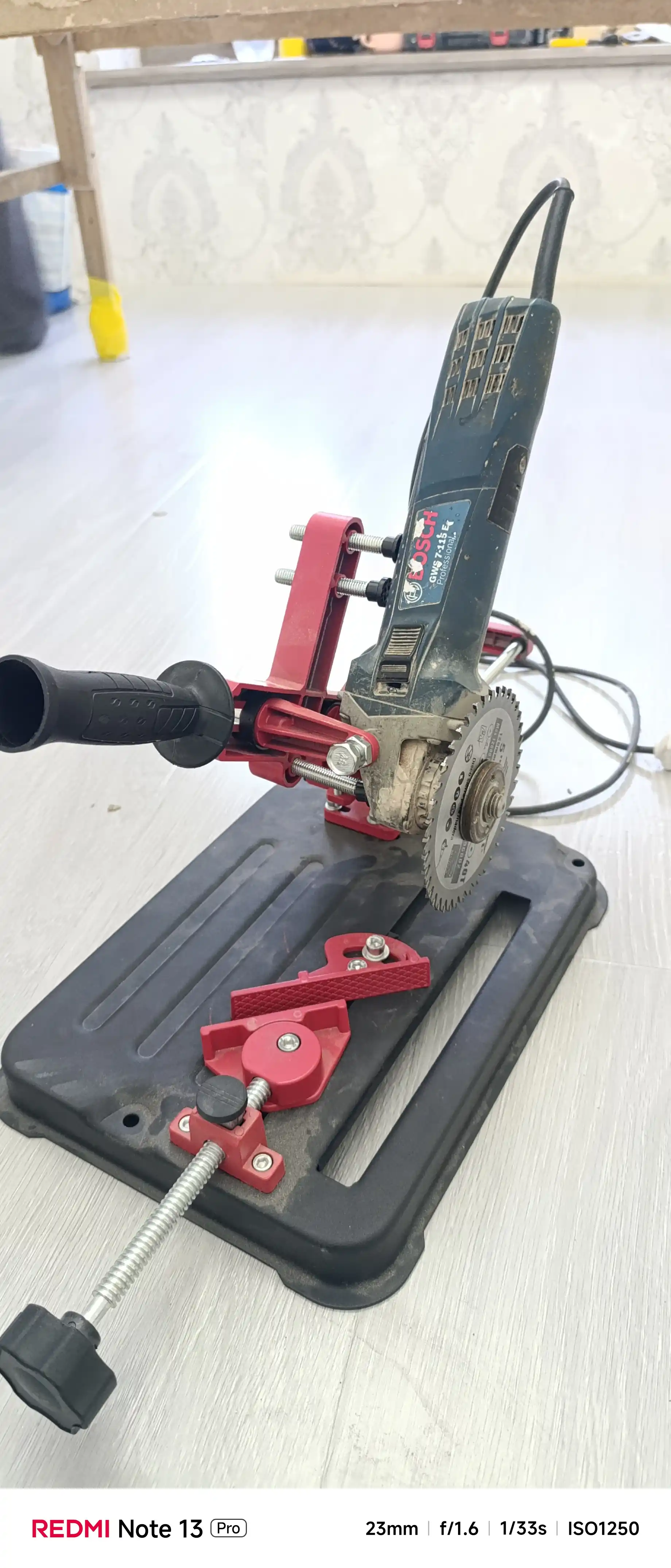 Стойка для крепления болгарки "NUMBER ONE" NAGS-125PRO, с протяжкой