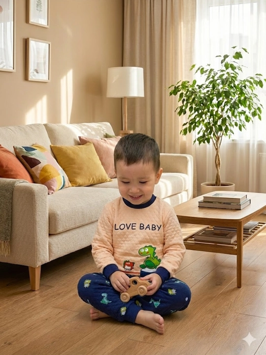 Kuz-qishgi issiq pijama bolalar uchun — o‘g‘il va qizlar uy kiyimi