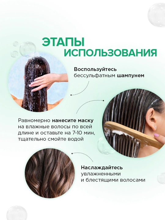Бессульфатный шампунь SYNERGETIC "Интенсивное увлажнение и блеск", 750 мл