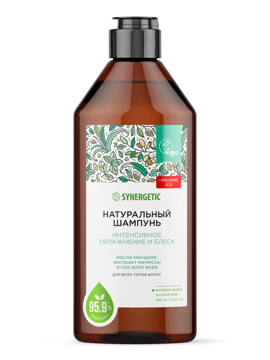 Sochlar uchun balzam Synergetic, tiklovchi tabiiy va maksimal oziqlantiruvchi, 400 ml