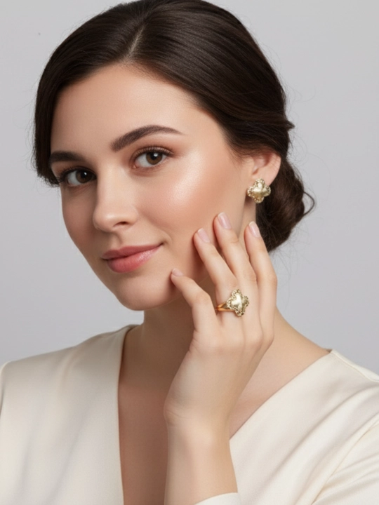 GOLD HOUSE S26A oltin uzuk — 585 proba, ayol vq qizlar uchun aksessuar, 2.5 g