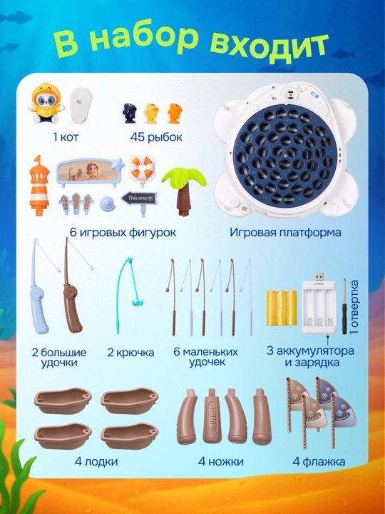 Магнитная рыбалка, детская рыбалка, Монтессори, сортер для детей, развивающие игрушки