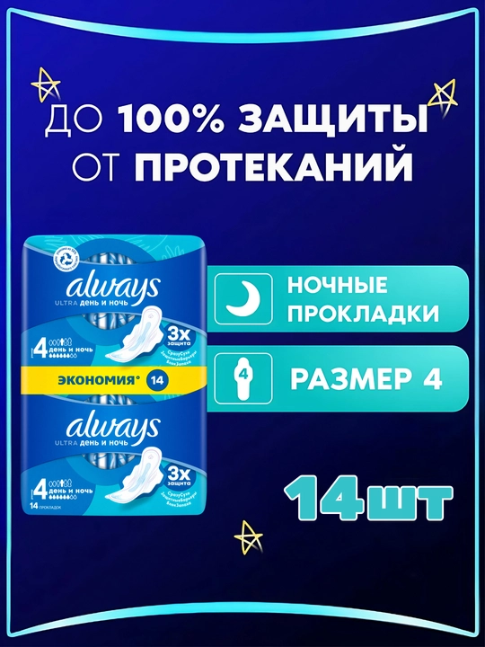 Прокладки гигиенические Always Ultra Platinum Normal Plus - 
