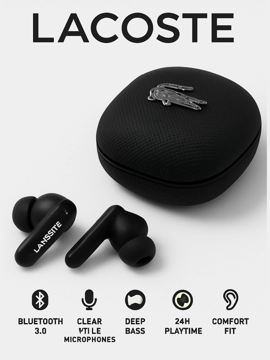Lacoste TWS Беспроводные Наушники Wireless Earbuds, Bluetooth 5.4, АNC  - 