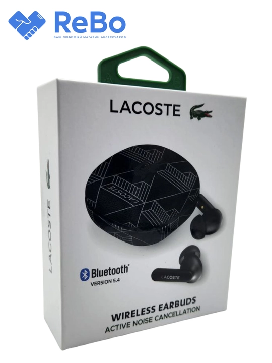 Lacoste TWS Simsiz Quloqchinlar Wireless Earbuds, Bluetooth 5.4, ANC 