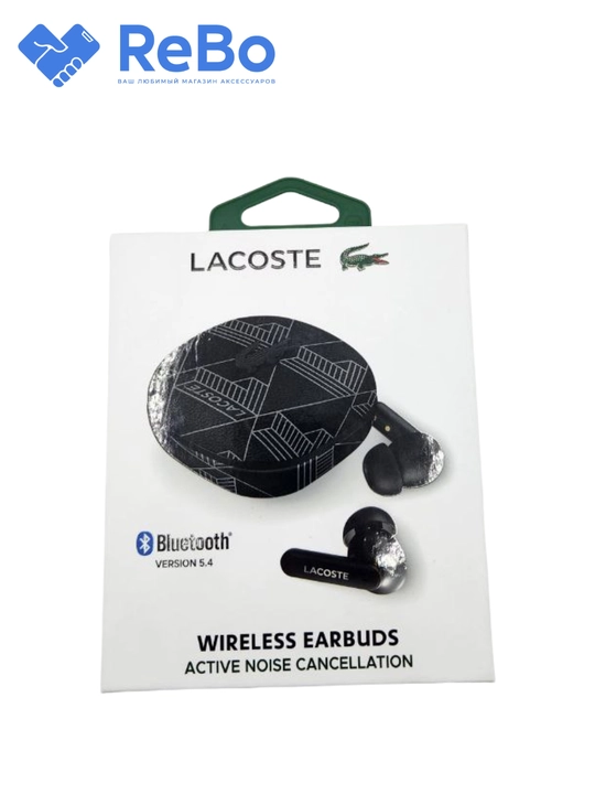 Lacoste TWS Simsiz Quloqchinlar Wireless Earbuds, Bluetooth 5.4, ANC 