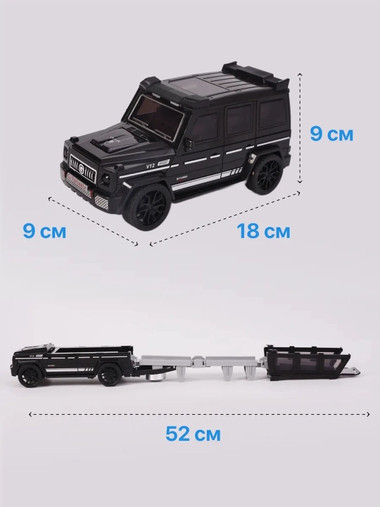 Avtomobillar bilan Gelik avtomobil transporter trek