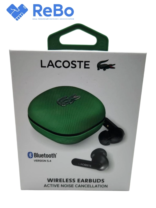 Lacoste TWS Simsiz Quloqchinlar (Wireless Earbuds) | Bluetooth 5.4 | ANC