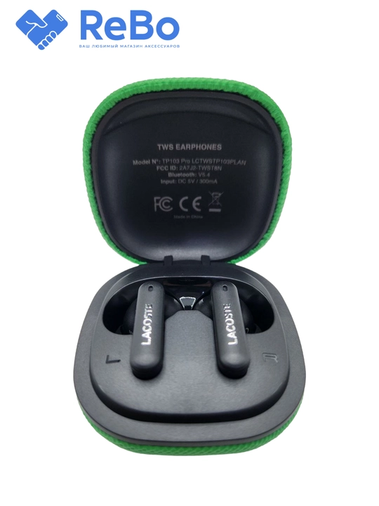 Lacoste TWS Simsiz Quloqchinlar (Wireless Earbuds) | Bluetooth 5.4 | ANC