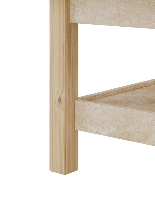 Jurnal stoli AIKO Vibe, qahva stol mehmonxona uchun, 80 x 80 x 45 sm