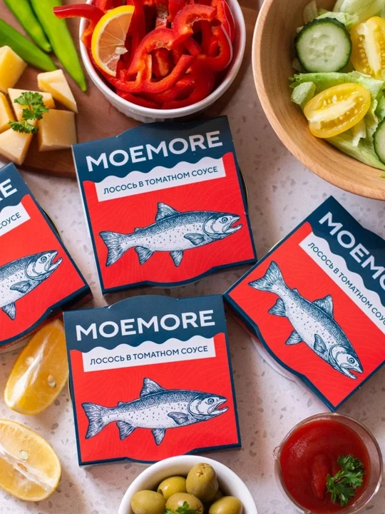 MOEMORE konservalari Losos pomidor sousida 160 g - 