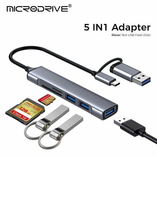 USB HUB, расширитель USB портов, быстрое подключение, универсальный адаптер для ПК 