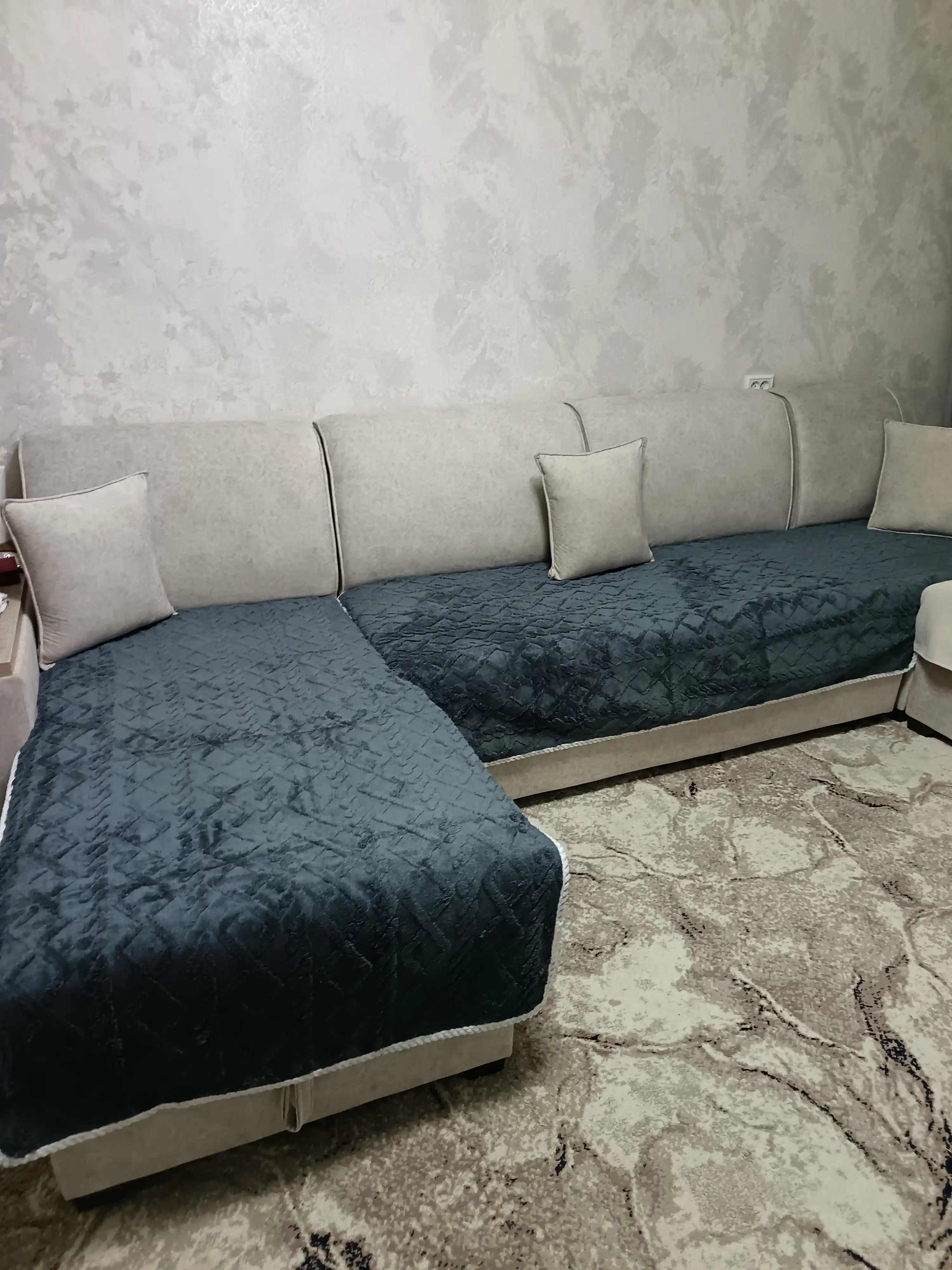 Sirpanishga qarshi divandek, mebel divan va kreslolar uchun yopinchiq g'ilof 210x90-160x90