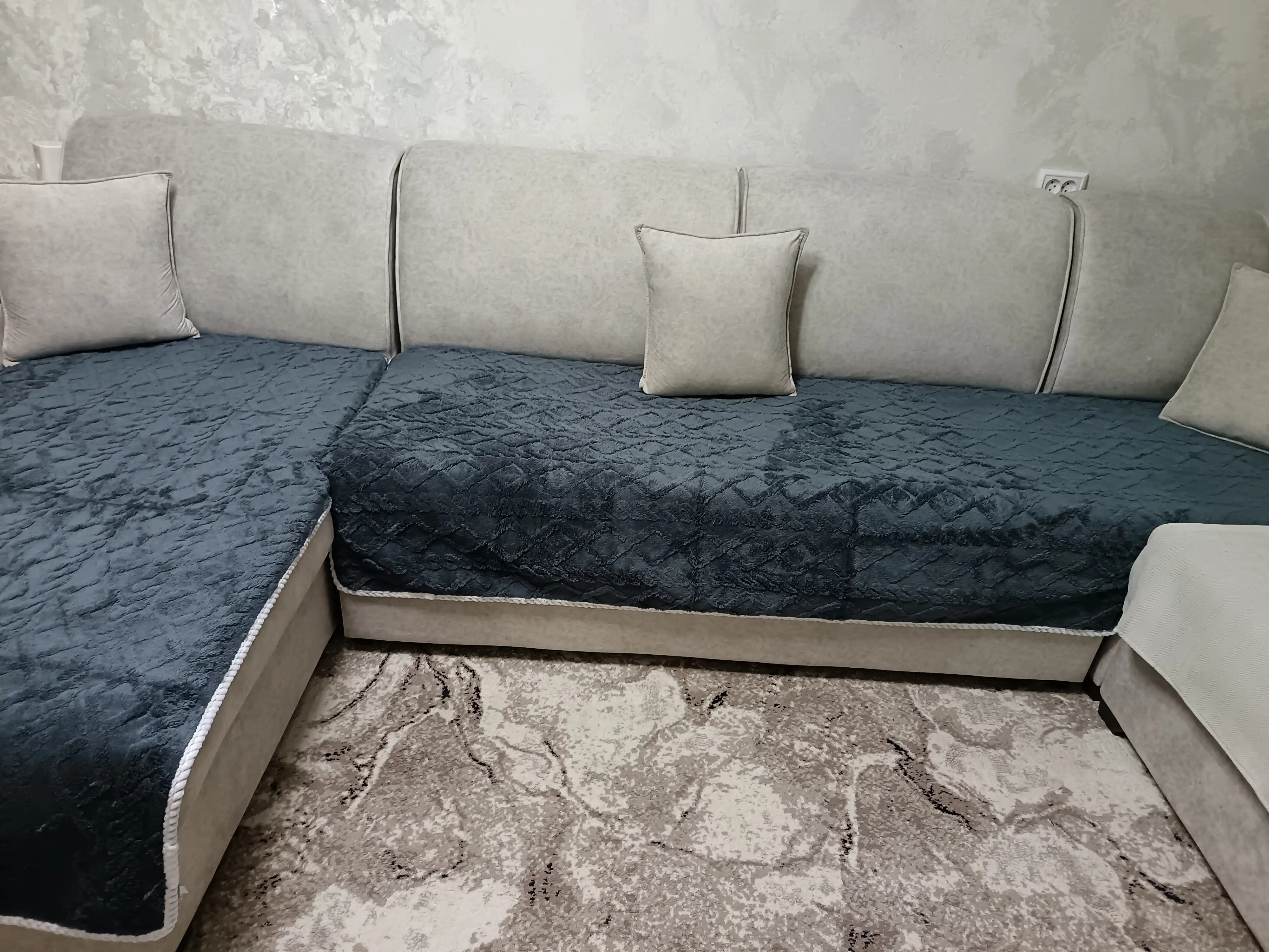 Sirpanishga qarshi divandek, mebel divan va kreslolar uchun yopinchiq g'ilof 210x90-160x90
