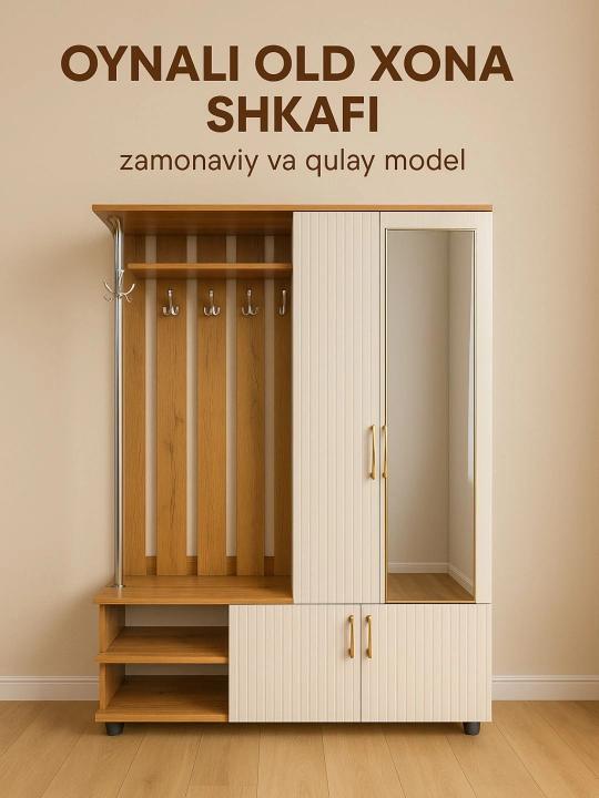 Oynali old xona shkafi - 