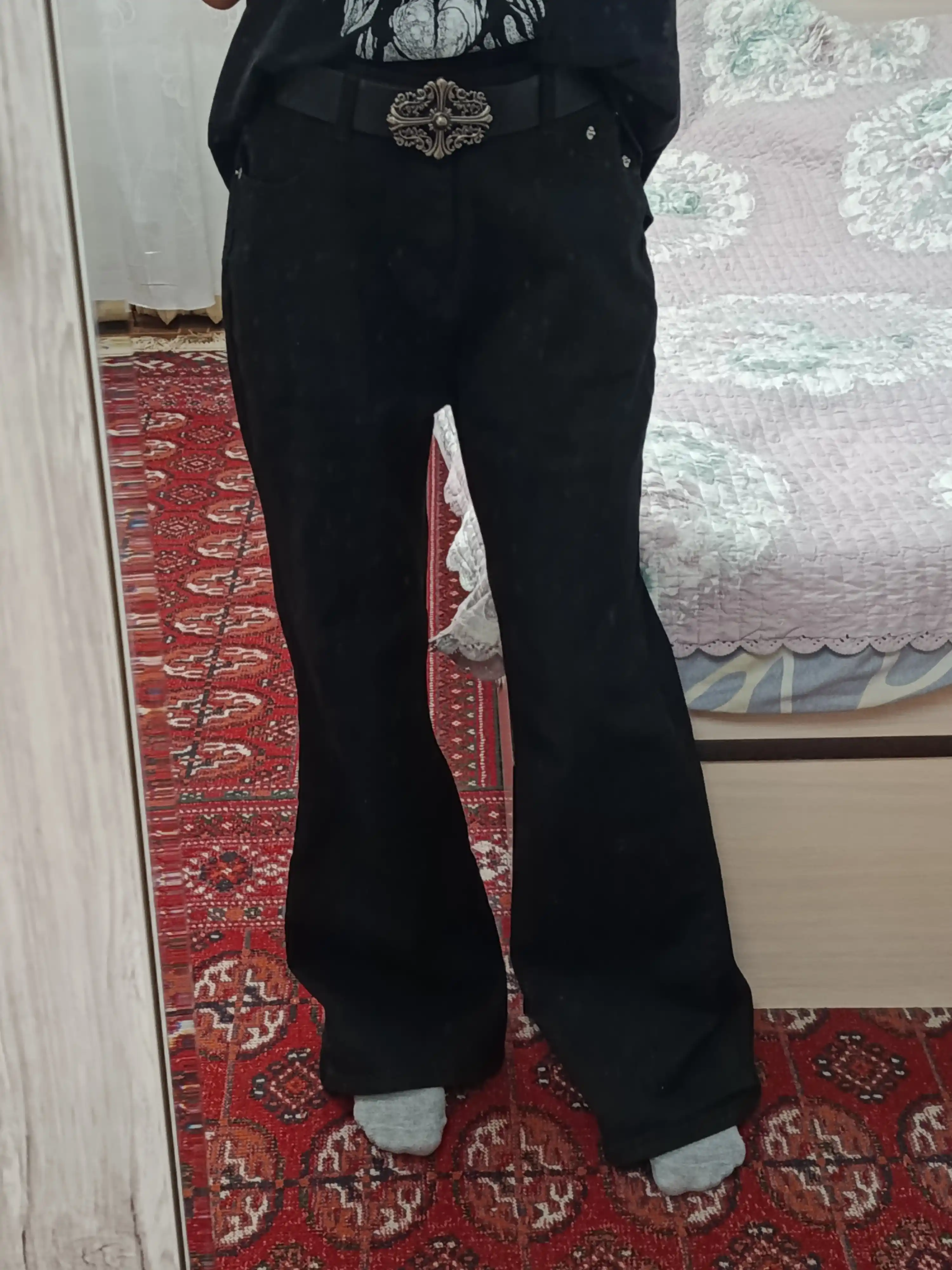 Джинсы Flared клеш стрейч Y2K