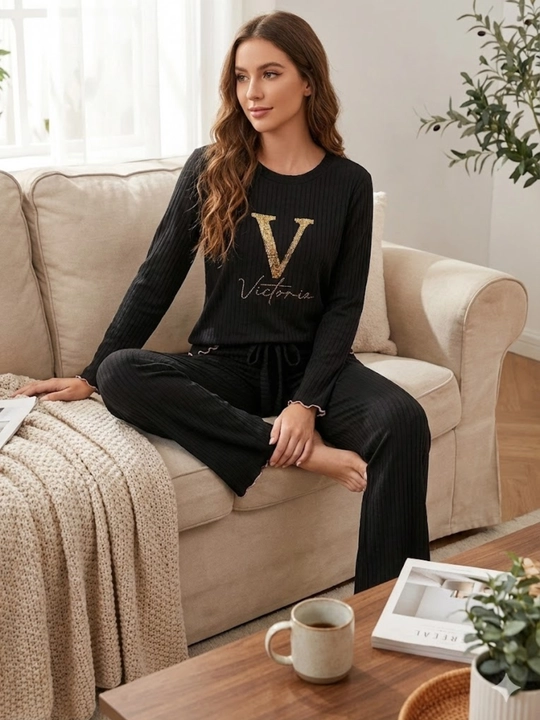 Ayollar uchun pijama 2qismli,100%paxta,yumshoq va qulay uy va uyqu uchun,kuz va qish uchun