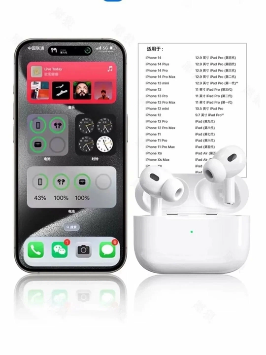 Беспроводные наушники Pods Pro, с сенсорным управлением, наушники для iPhone и Android
