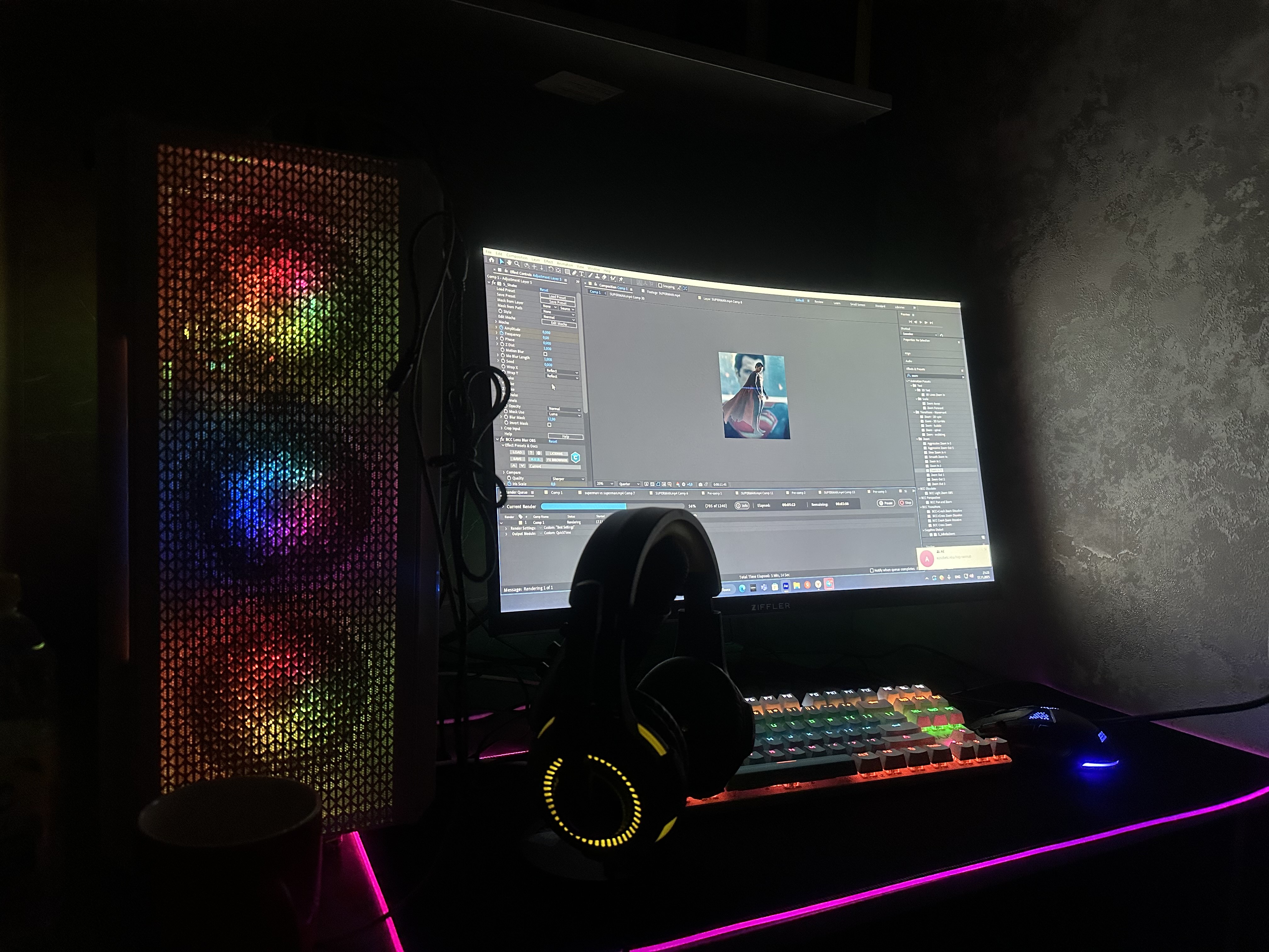 Simli o'yin quloqchinlari 2E Gaming HG300 LED 2E-HG300BK, kompyuter uchun, mikrofonli