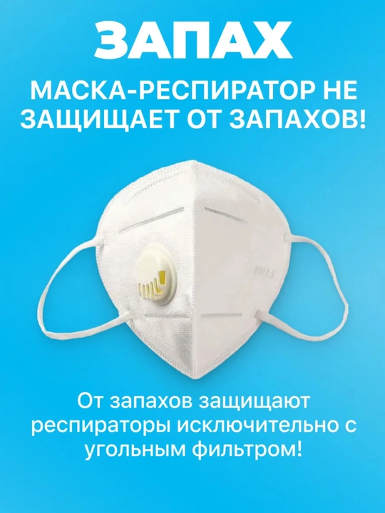 Tibbiy himoya niqobi KN95 FFP2 – klapansiz Respirator 5 dona