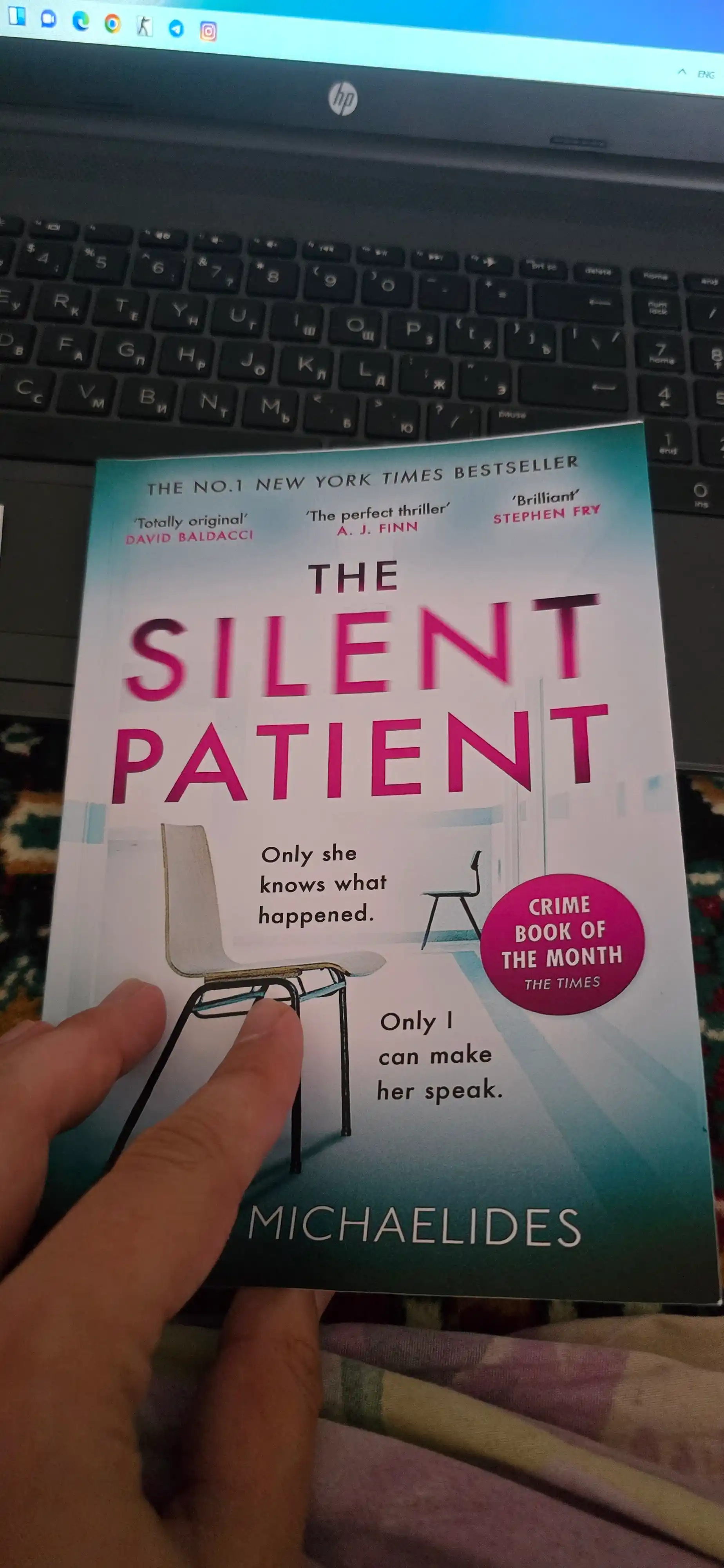 Kitob, The Silent Patient, Alex Michaelides