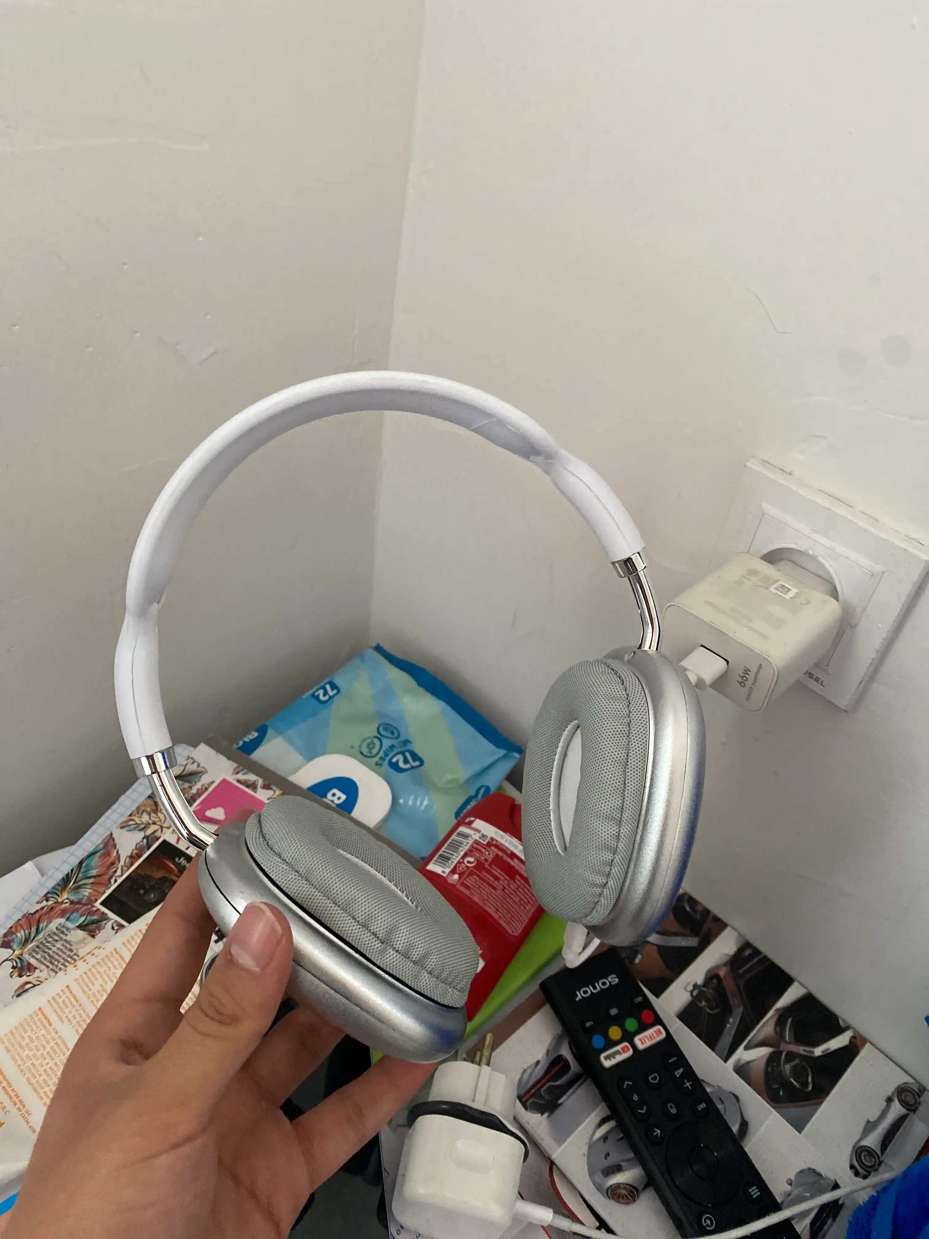 Simsiz Bluetooth quloqchinlar P9, mikrofonli, to'liq o'lchamli