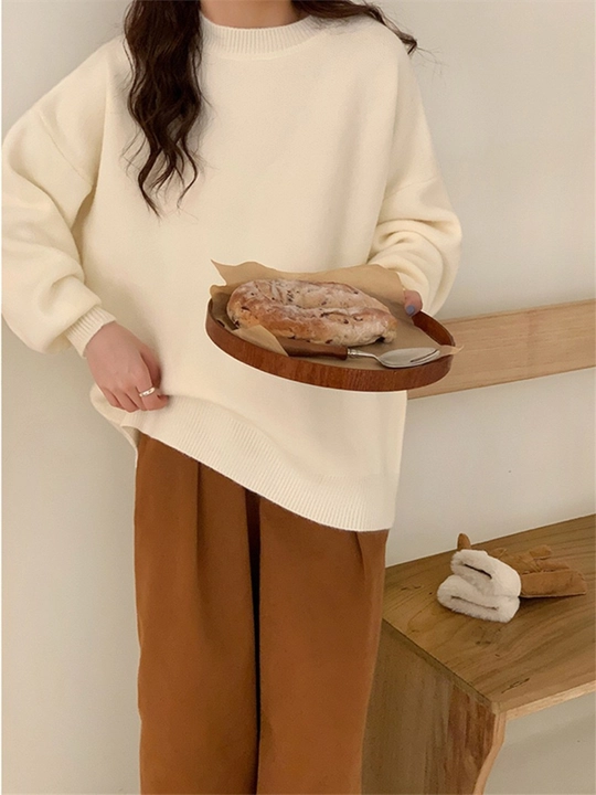 Svitеr ayollar uchun toqilgan ELLY FASHION oversize, iliq