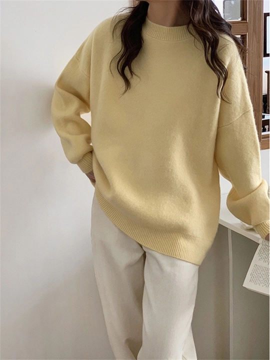 Svitеr ayollar uchun toqilgan ELLY FASHION oversize, iliq
