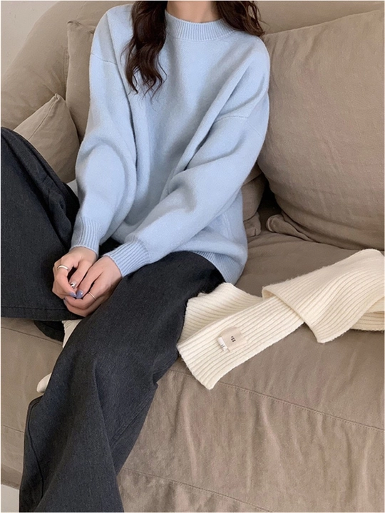 Svitеr ayollar uchun toqilgan ELLY FASHION oversize, iliq