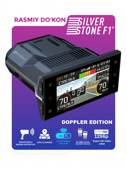 Kombo qurilma SilverStone F1  S-BOT PRO HYBRID S-BOT PRO Wi-Fi DOPPLER EDITION UZ