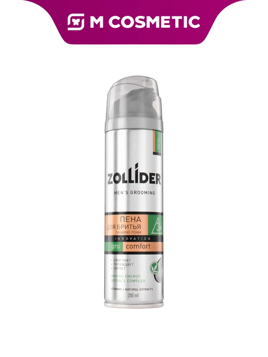 ZOLLIDER Pro Comfort soqol olish uchun ko‘pik “Komfort”, 200 ml (Vektor) - 