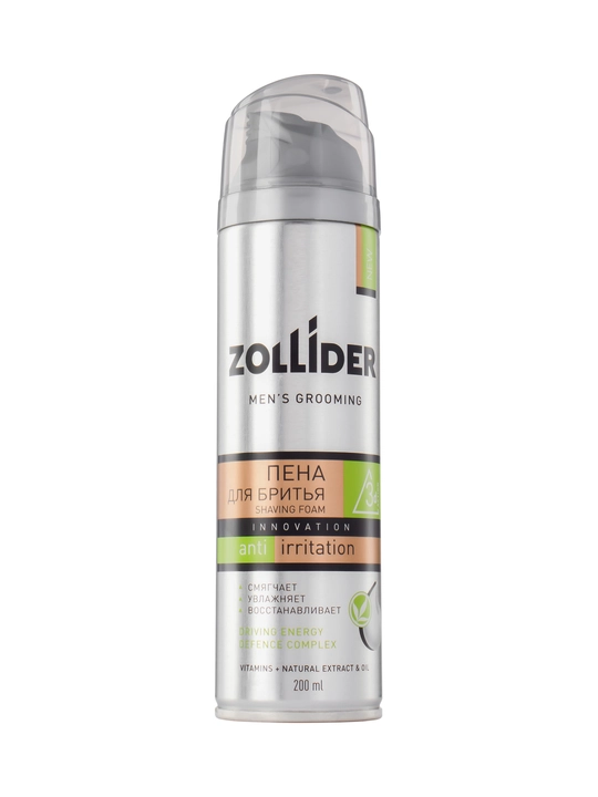 ZOLLIDER Anti-Irritation soqol olish ko‘pikli krem 200 ml: "6/24"