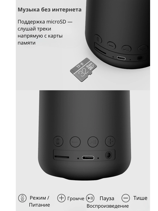 Портативная Bluetooth колонка SANAG X6S, 10 Вт, 18 ч, IPX5